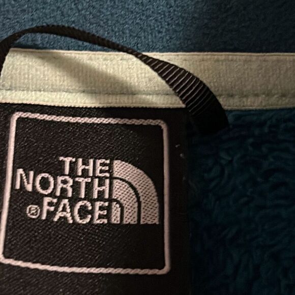 The North Face zip soft fleece jacket w pockets & cinchable bottom - Picture 9 of 13